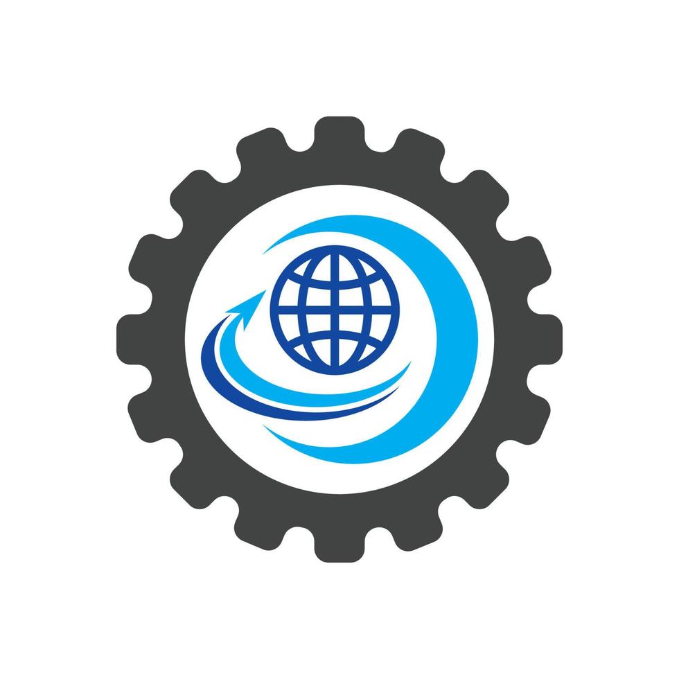 logistik företag logotyp ikon vektor