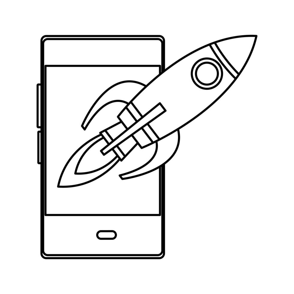 kommunikations- och smartphone-mobilikonen vektor