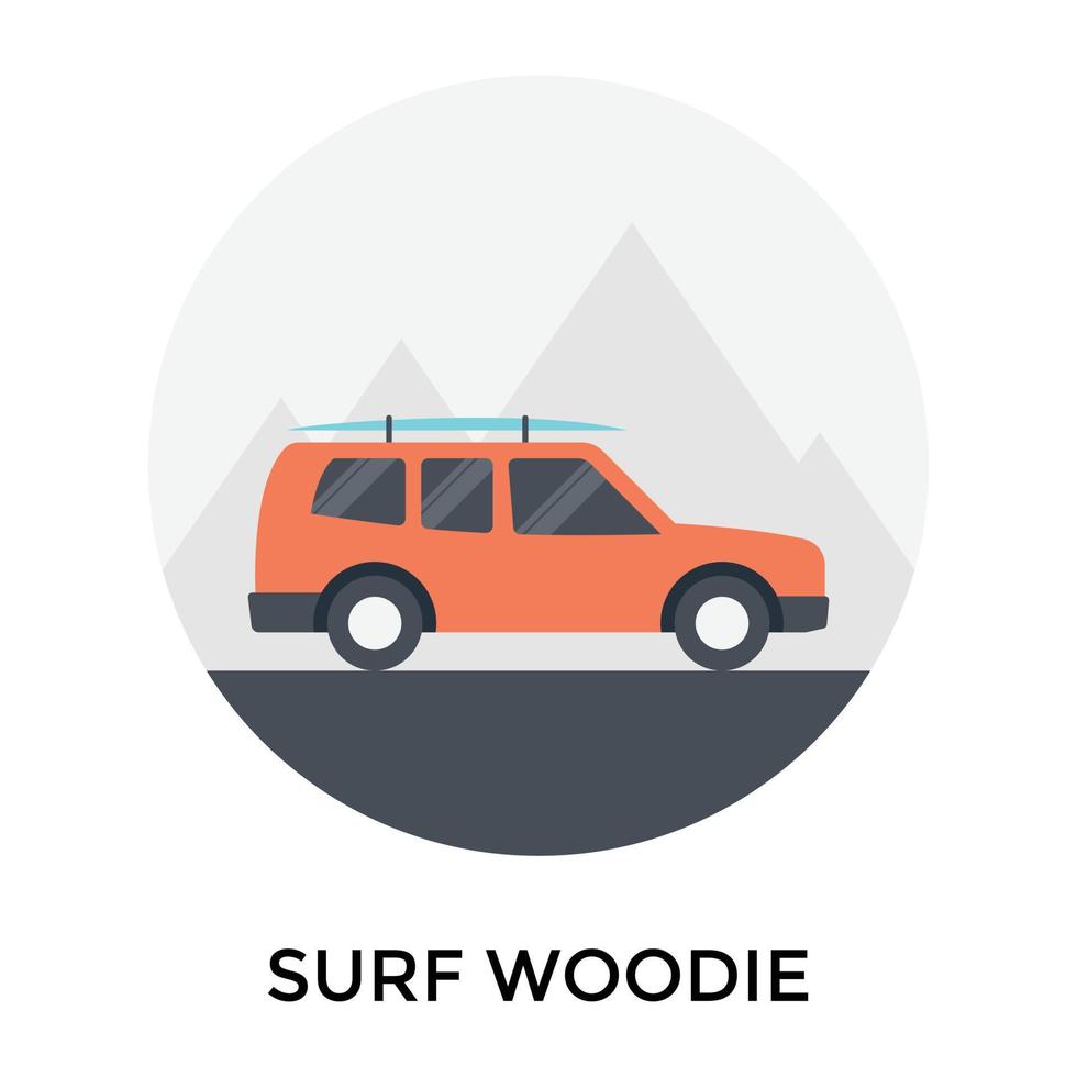 trendiger Surf-Woodie vektor