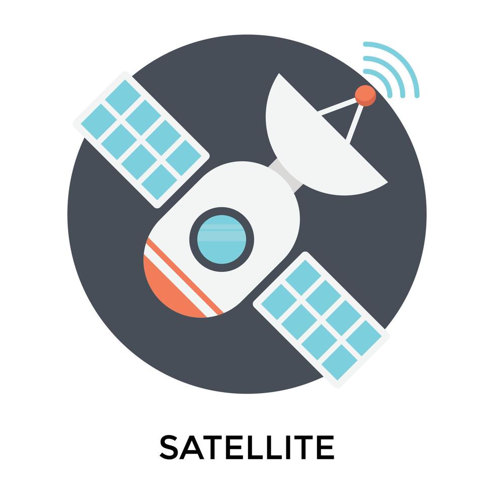 trendige Satellitenkonzepte vektor