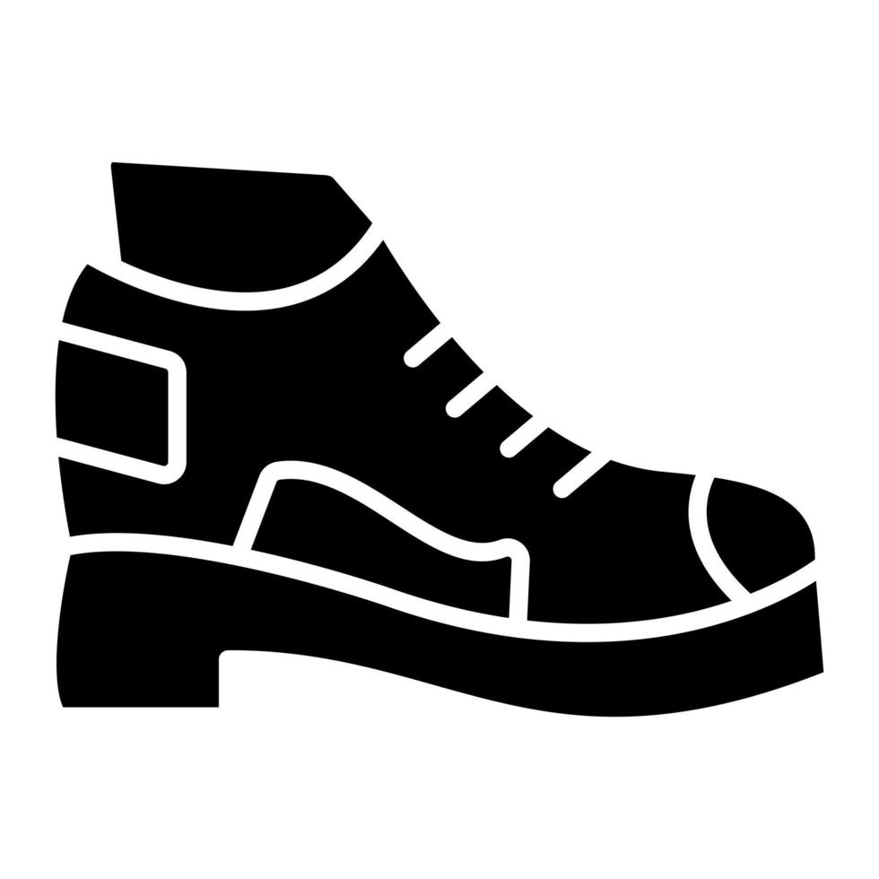 Glyphen-Symbol für Schuhe vektor