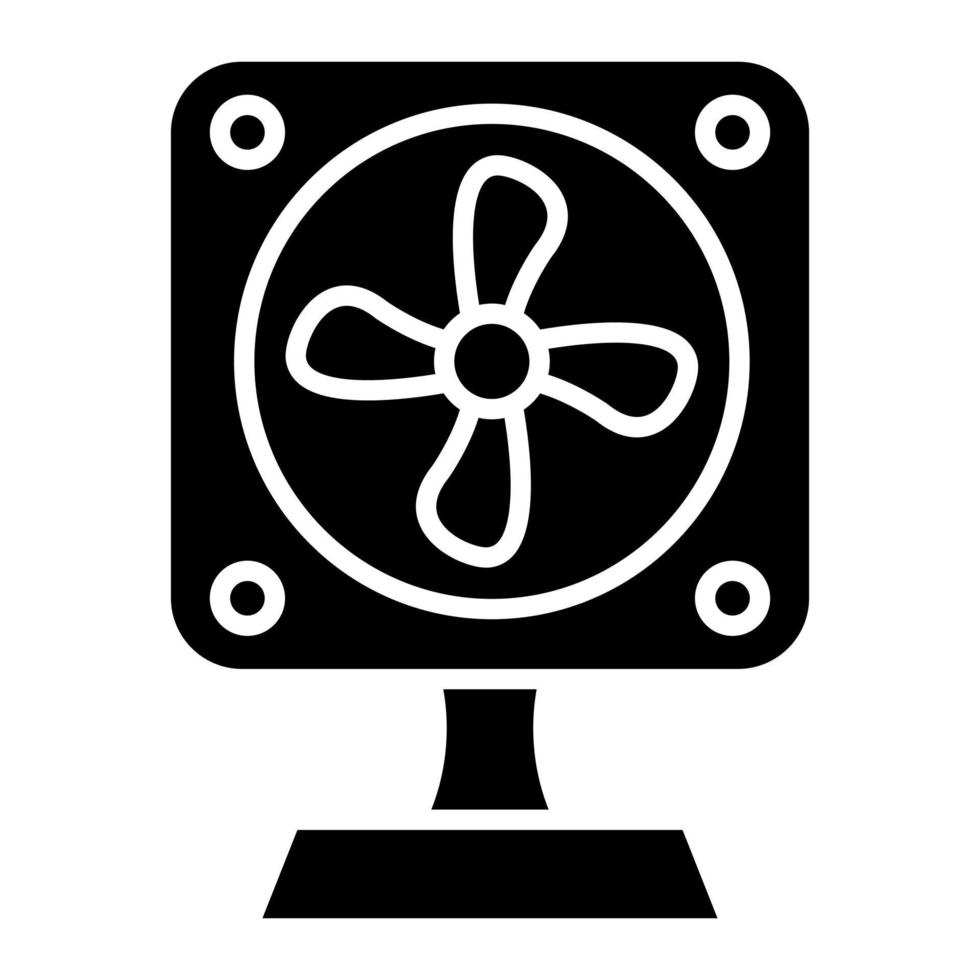 Fan-Glyphe-Symbol vektor