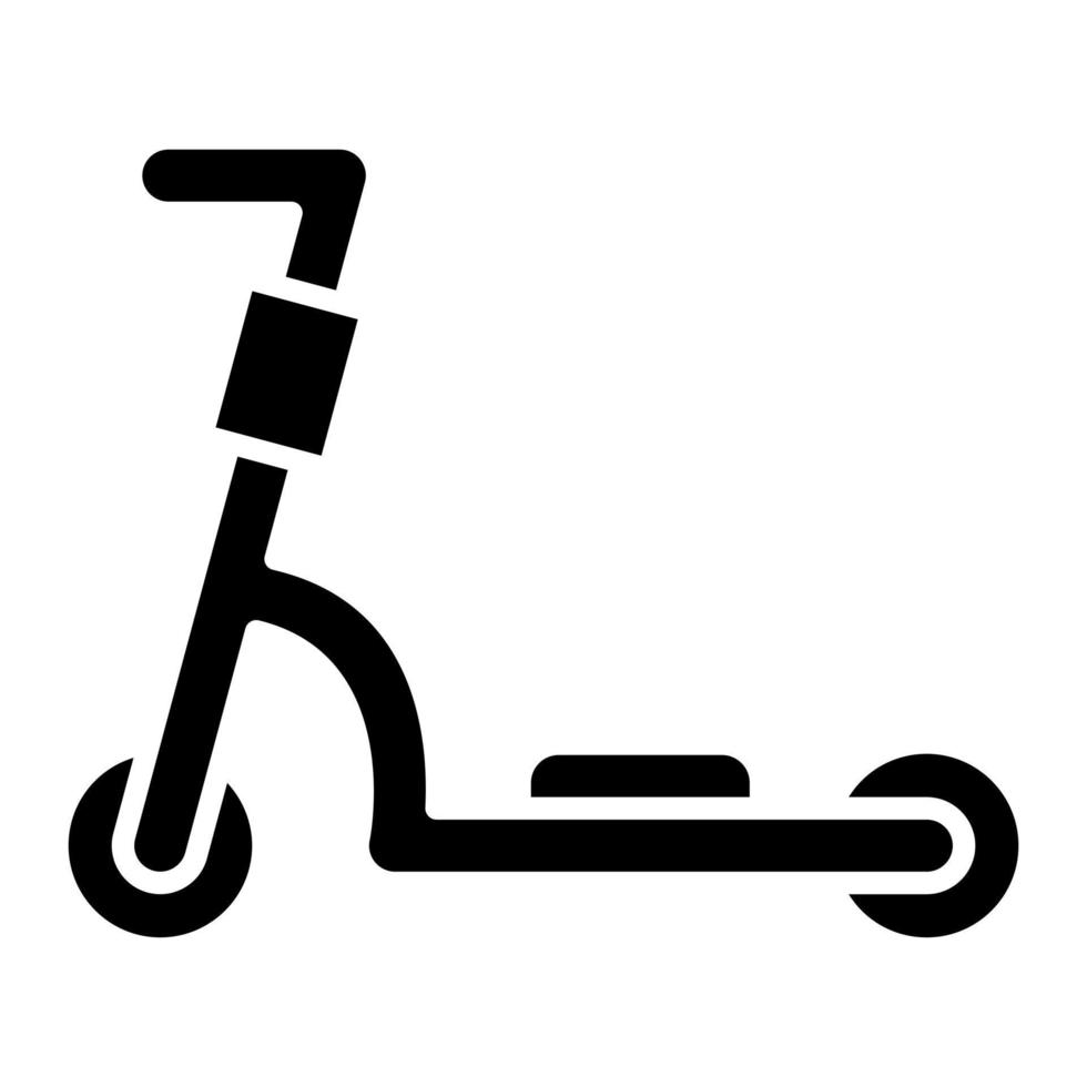 Tretroller-Glyphen-Symbol vektor