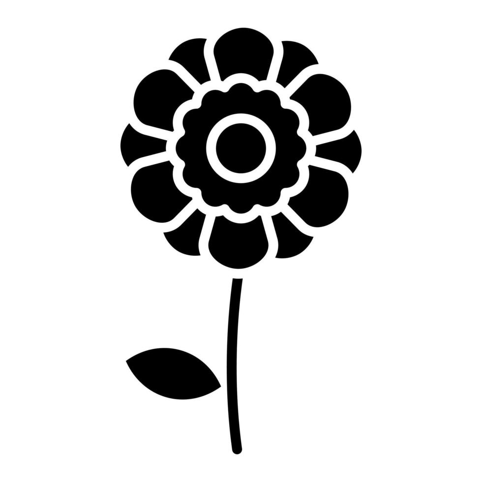 Symbol für die Glyphe der Minzringelblume vektor