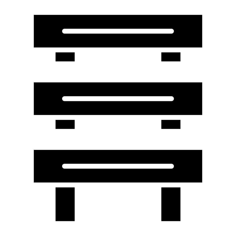 Glyphen-Symbol für Hürdenrennen vektor
