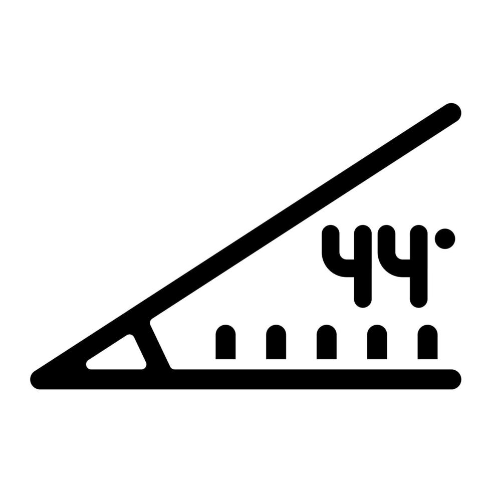 vinkel glyf ikon vektor