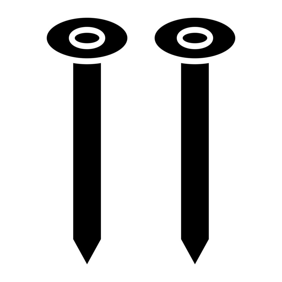 Nagel-Glyphe-Symbol vektor