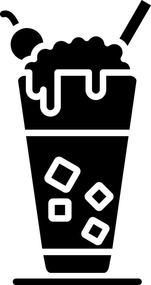Creme-Soda-Glyphe-Symbol vektor