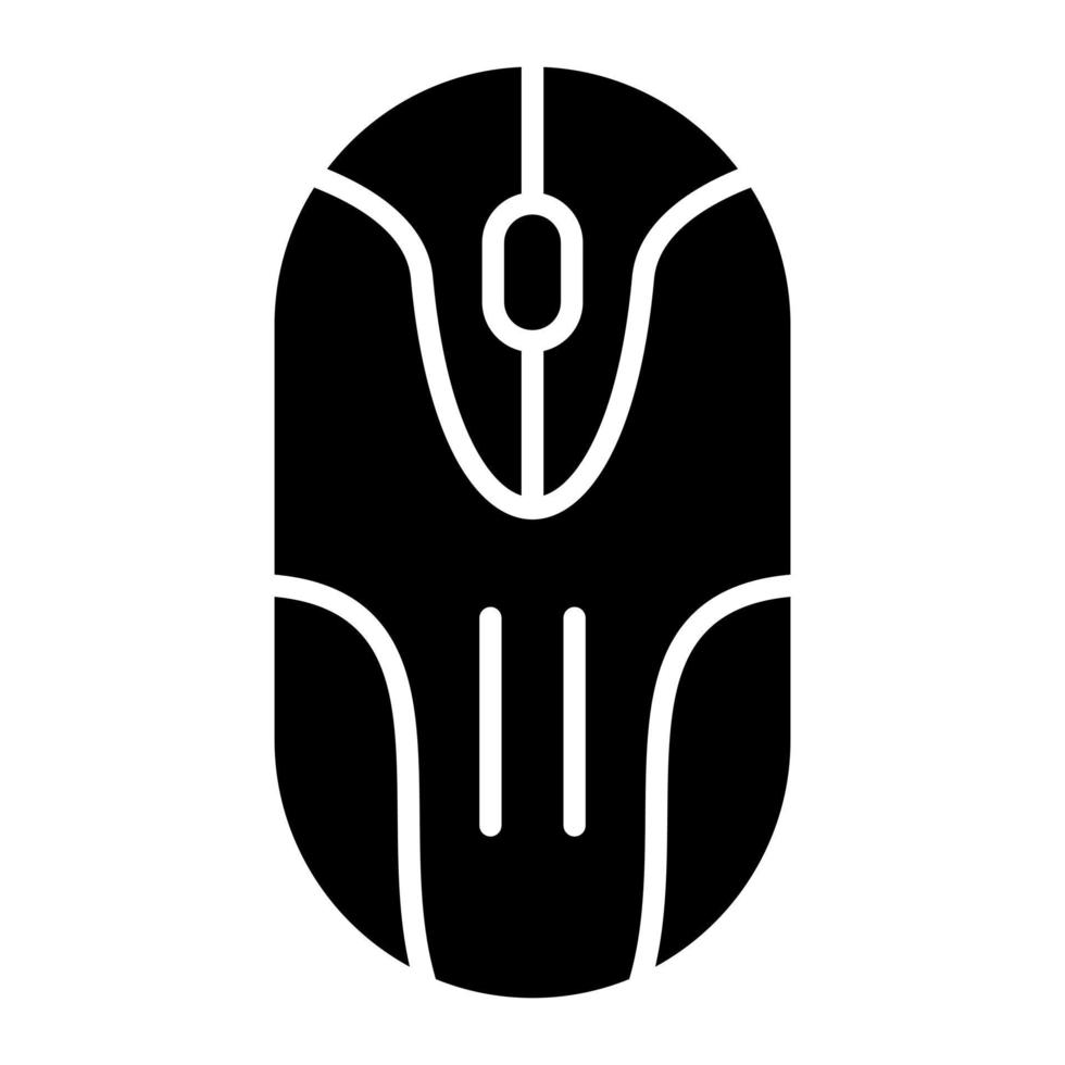 Computer-Maus-Glyphe-Symbol vektor