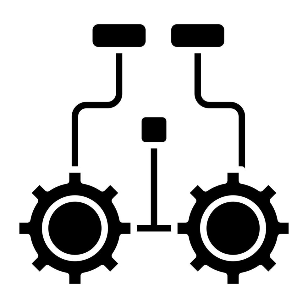 logisches Glyphensymbol vektor