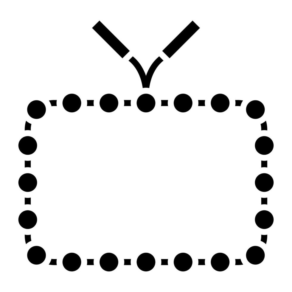 Perlen-Glyphe-Symbol vektor