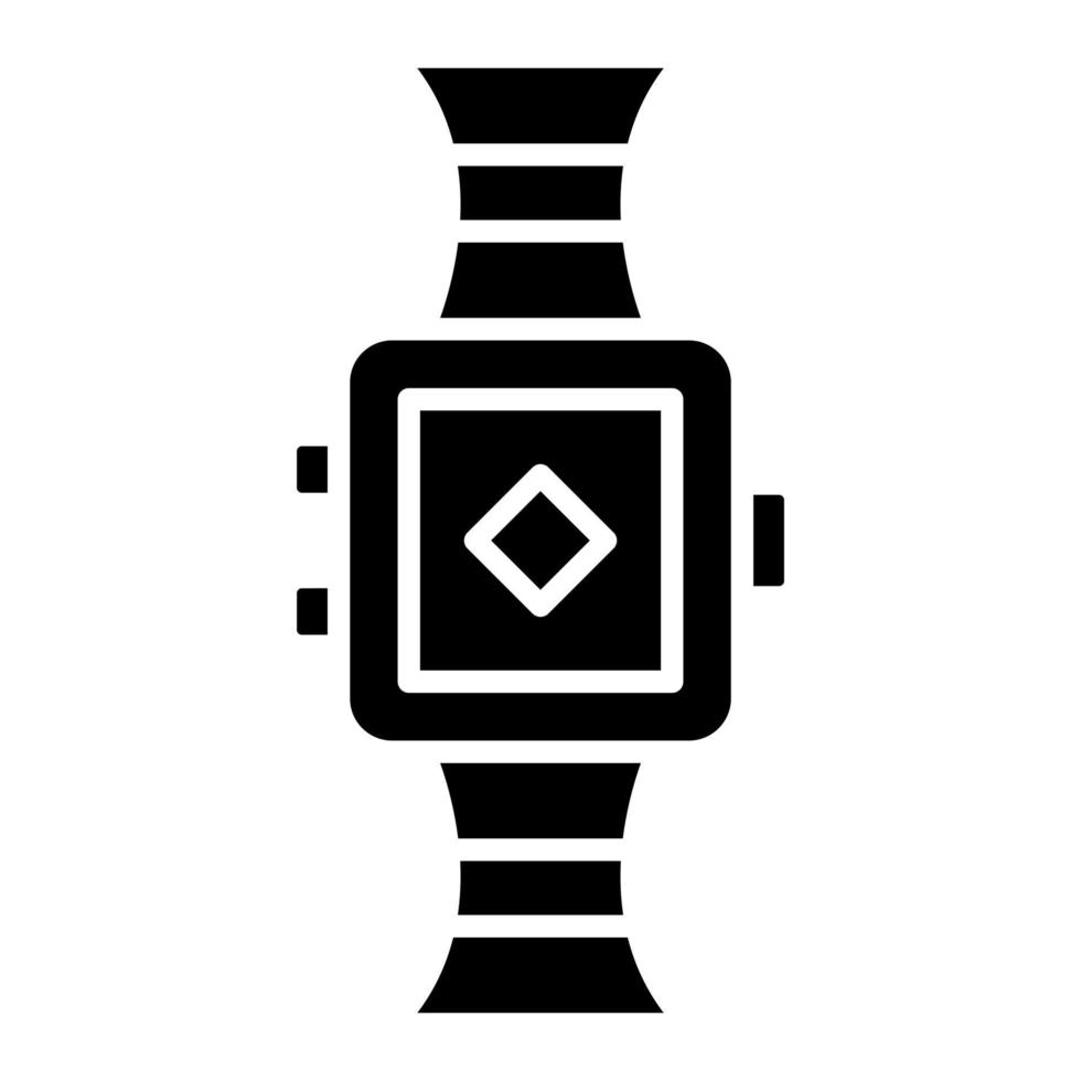 Glyphen-Symbol für intelligente Uhr vektor