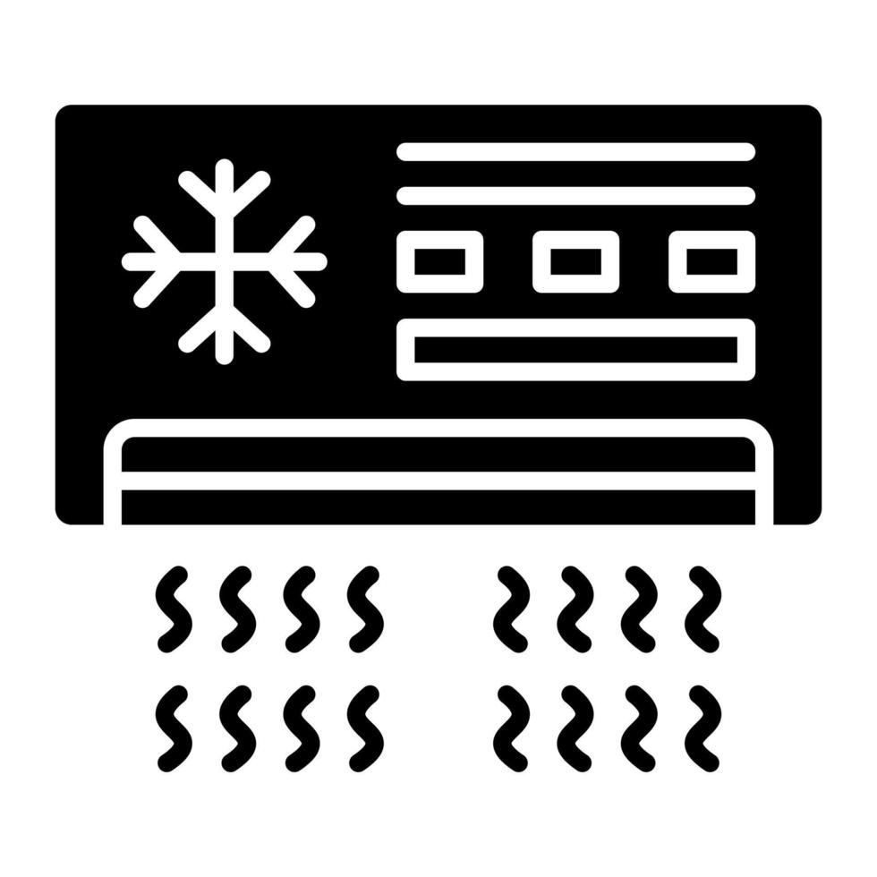 Klimaanlage Glyph-Symbol vektor