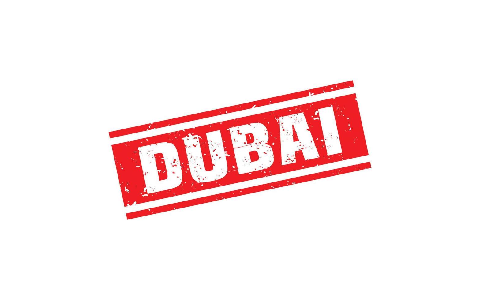 dubai stämpel sudd med grunge stil på vit bakgrund vektor