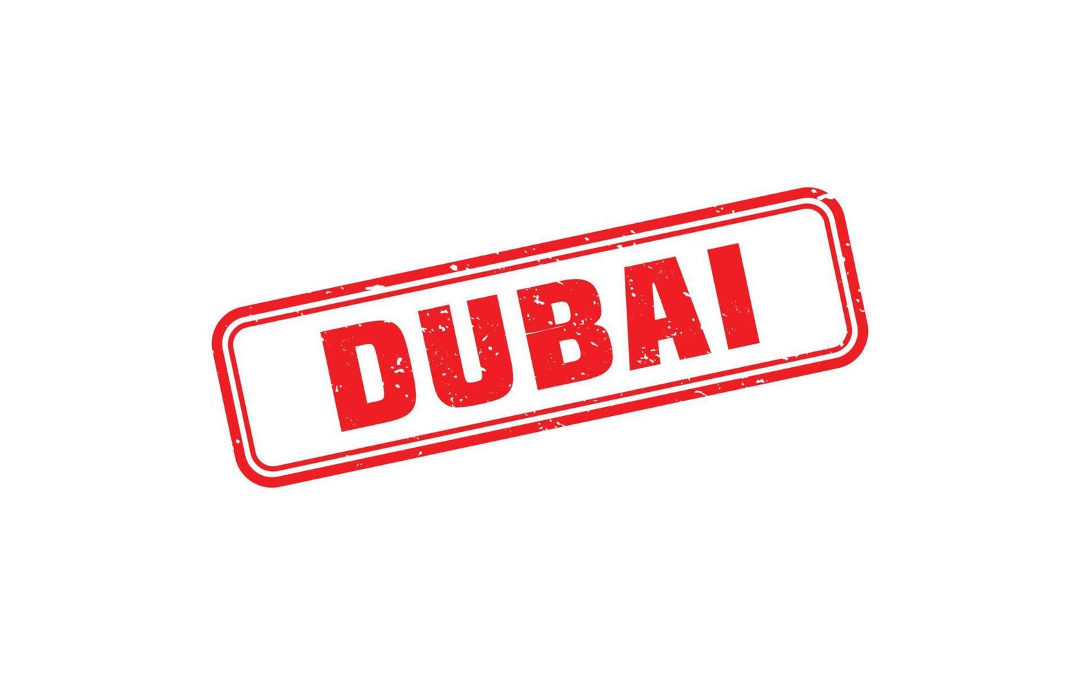 dubai stämpel sudd med grunge stil på vit bakgrund vektor