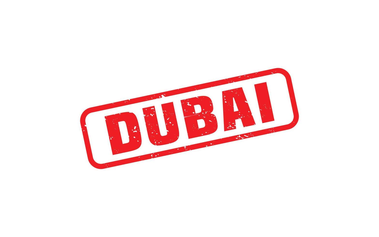 dubai stämpel sudd med grunge stil på vit bakgrund vektor