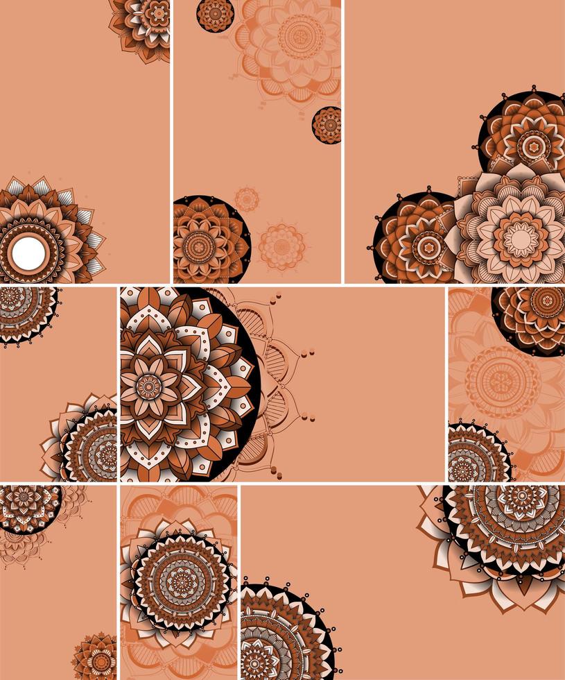 schöner Mandala Design Hintergrund vektor