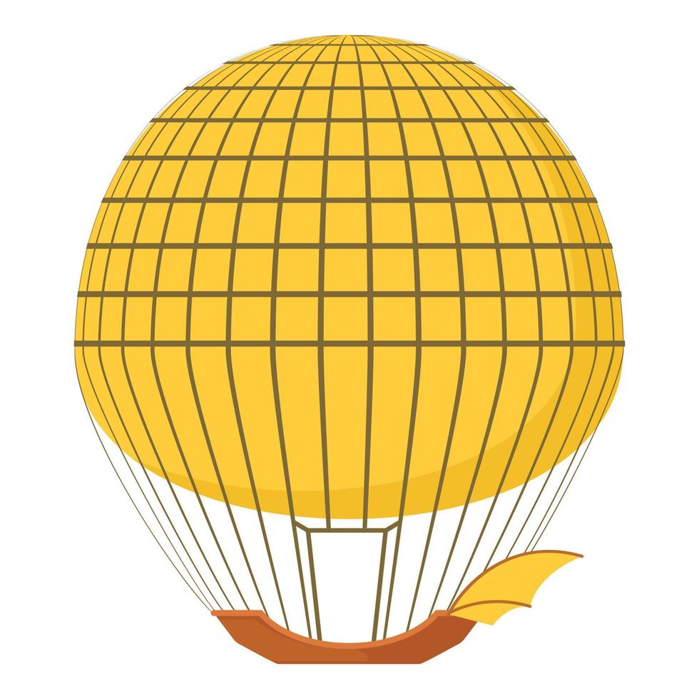 aerostat ikon, tecknad serie stil vektor