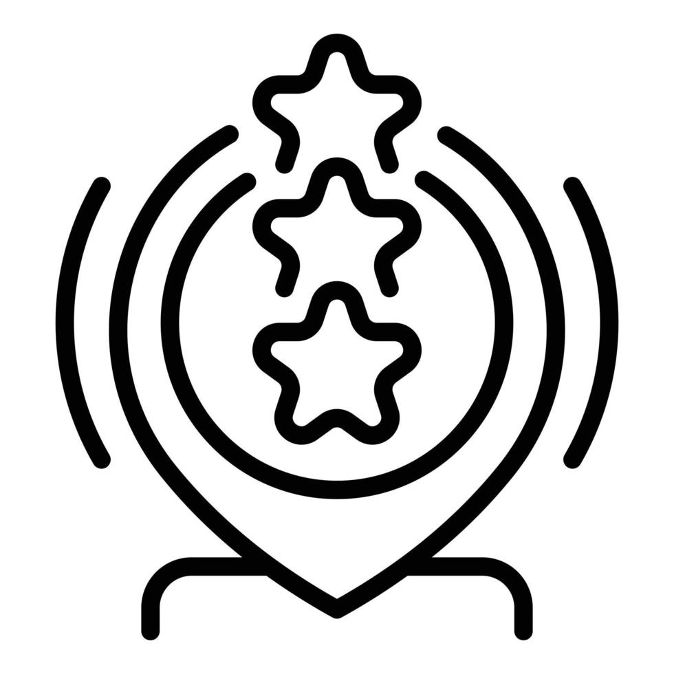 Symbol Umrissvektor für Speicherort speichern. Shop-Karte vektor