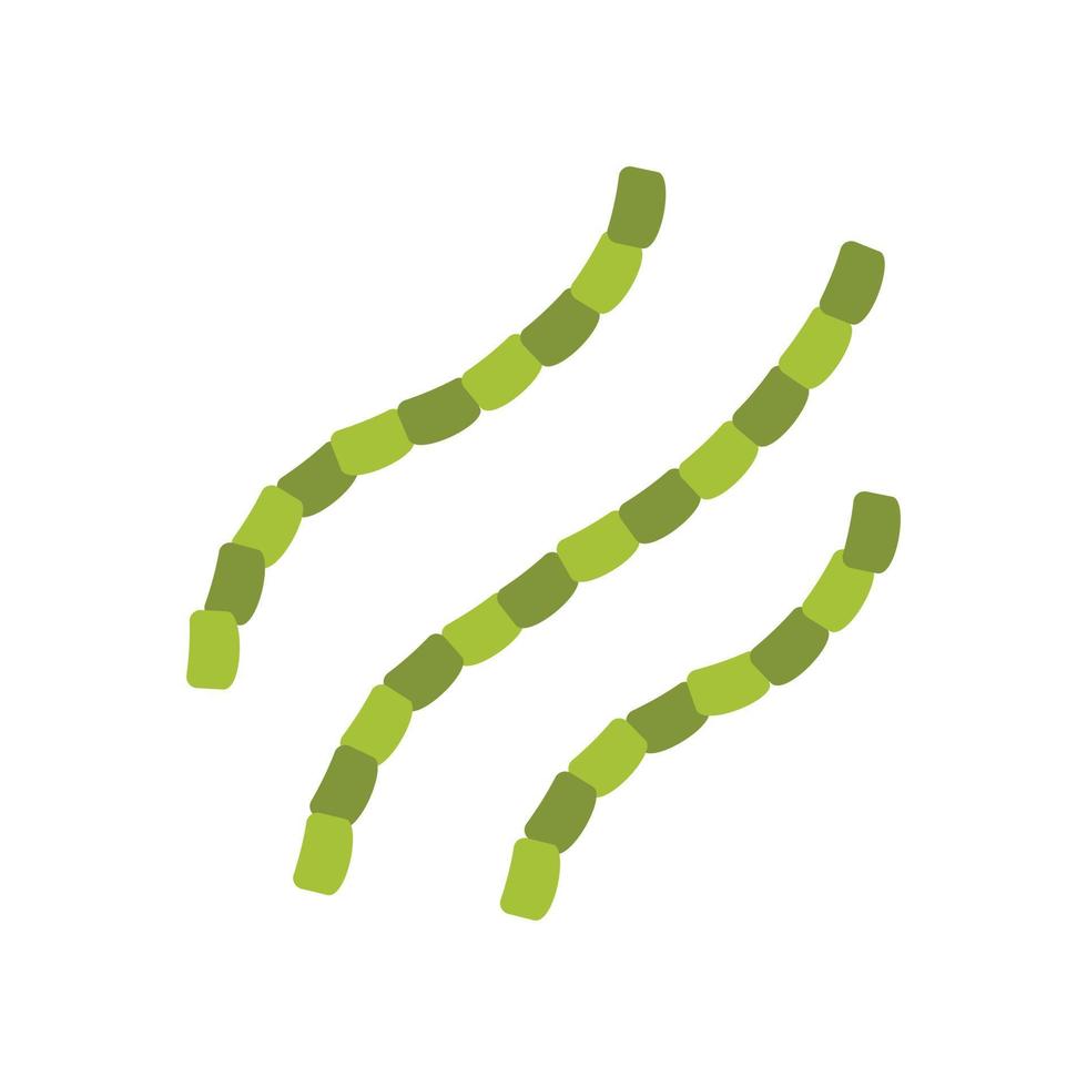 escherichia coli ikon, platt stil vektor