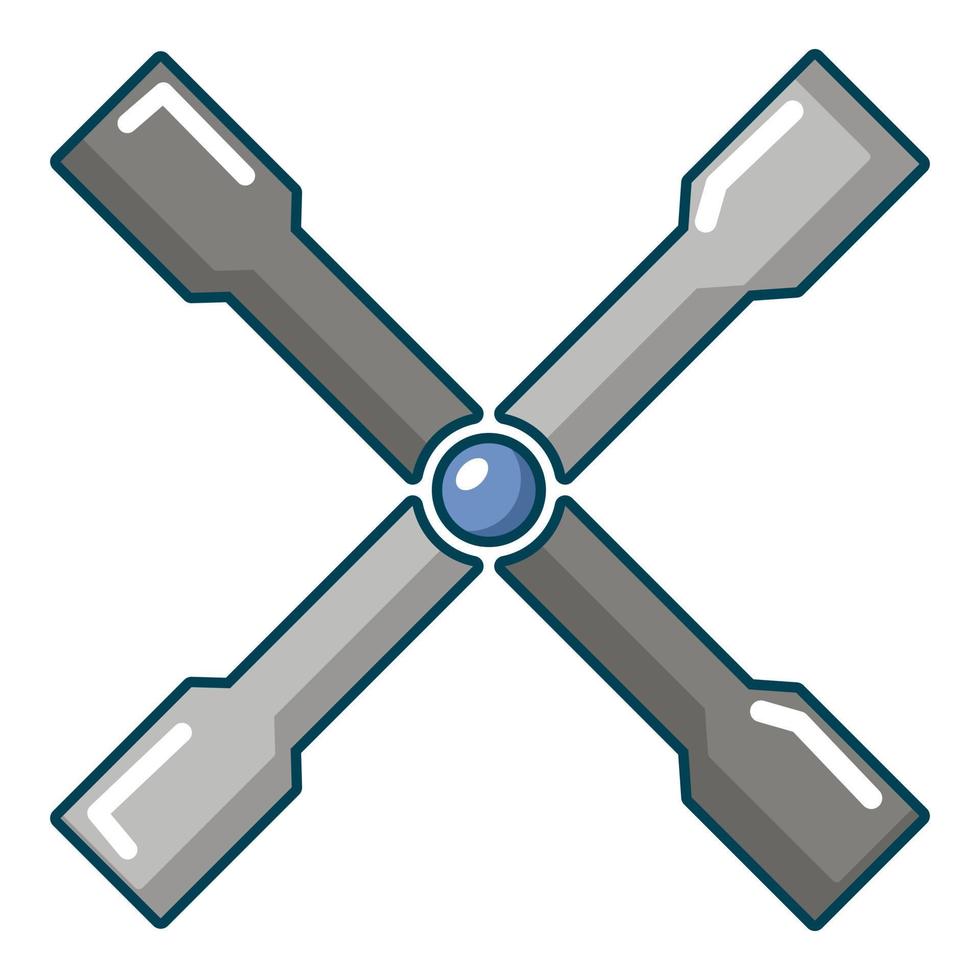Radstreben-Symbol, Cartoon-Stil vektor