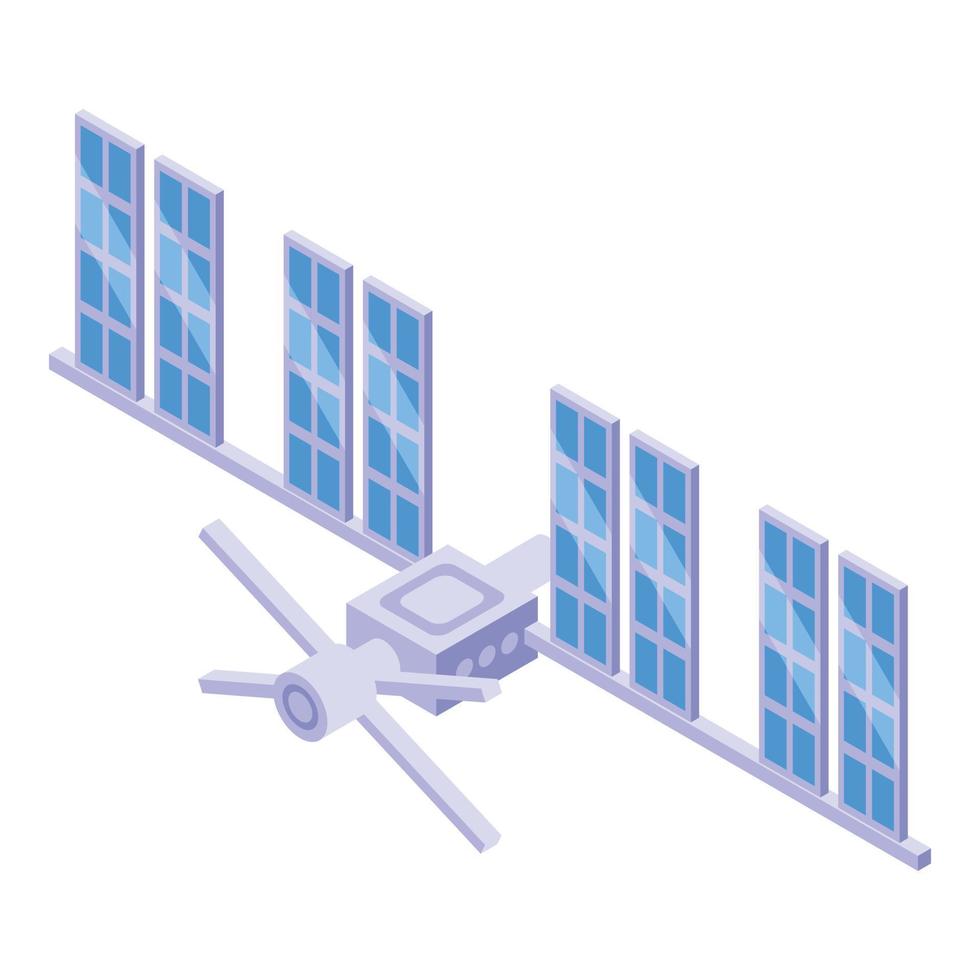 Plats satellit ikon isometrisk vektor. lansera raket vektor