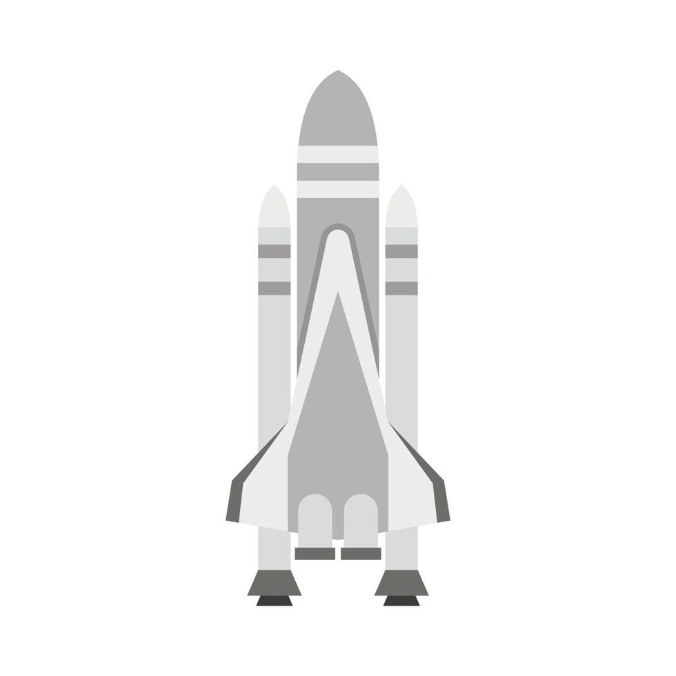 Space-Shuttle-Symbol, flacher Stil vektor