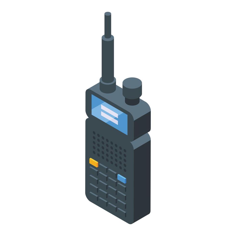 Walkie-Talkie-Symbol isometrischer Vektor. LKW-Maschine vektor