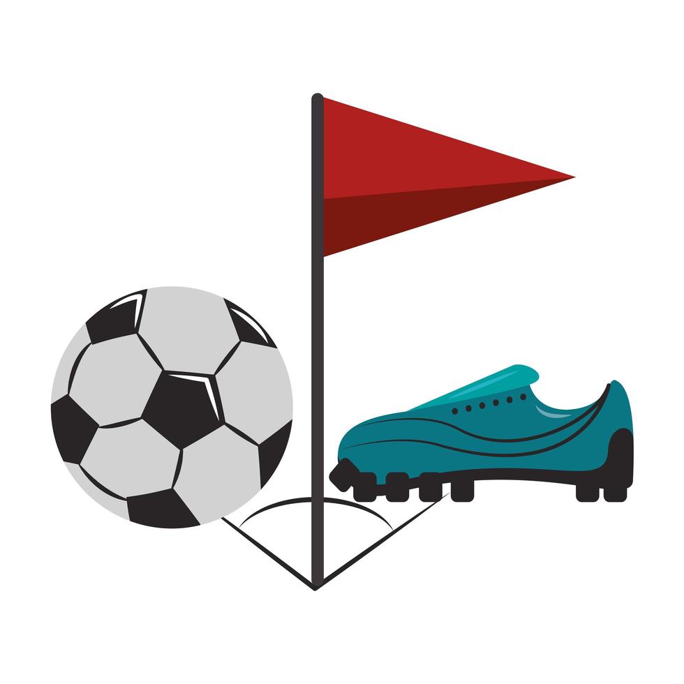Fußball-Sportspiel-Cartoon vektor