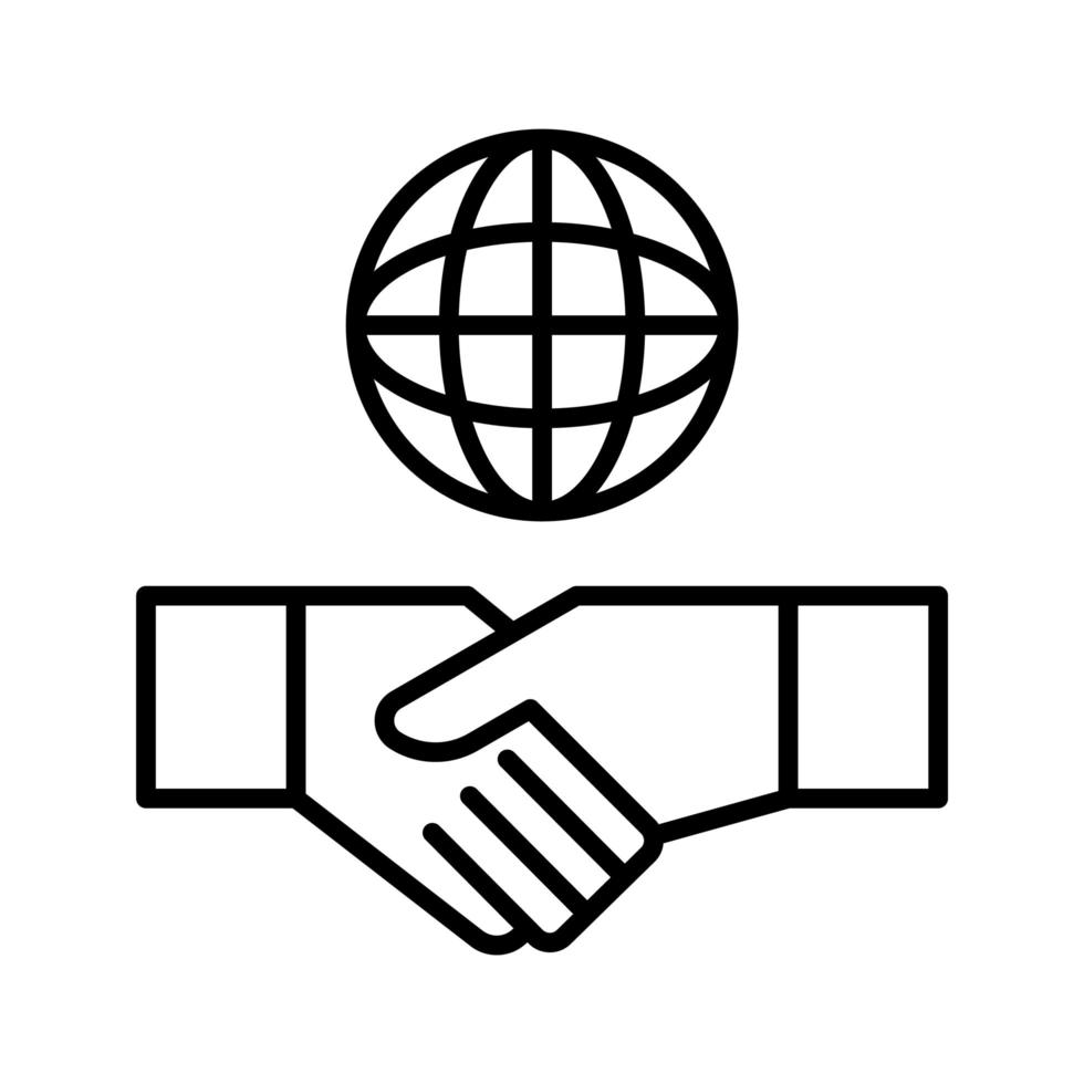 globales Deal-Symbol vektor