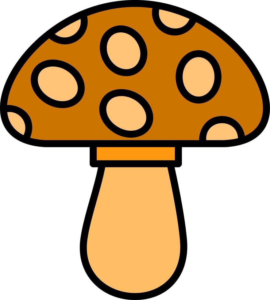 Pilz kreatives Icon-Design vektor