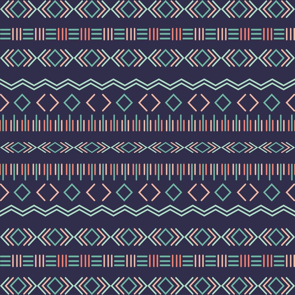 Aztec stam sömlösa mönster med geometriska element vektor