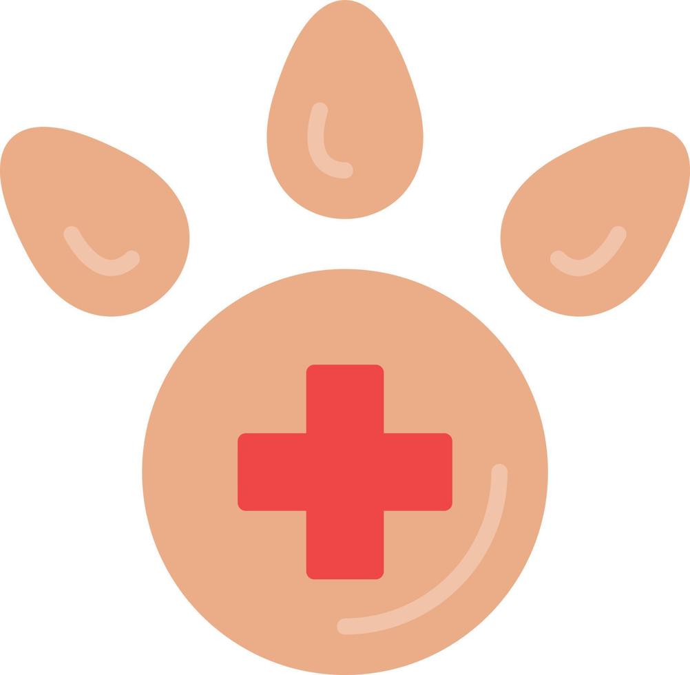 Veterinärfuß kreatives Icon-Design vektor