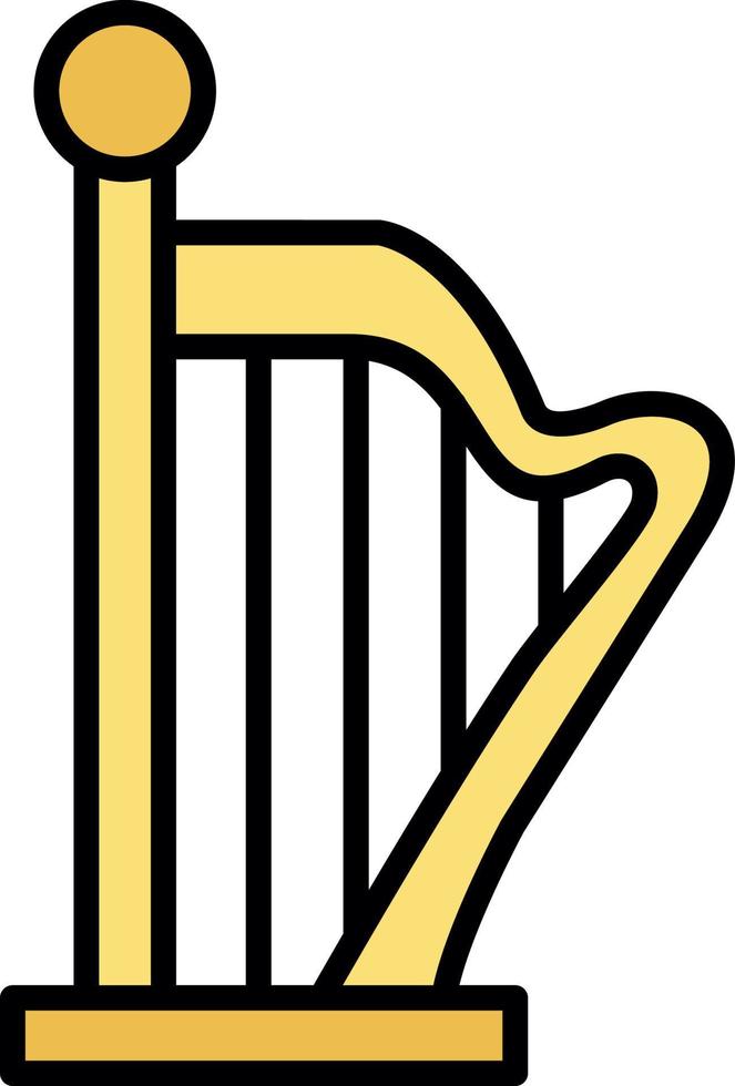 harpa kreativ ikon design vektor