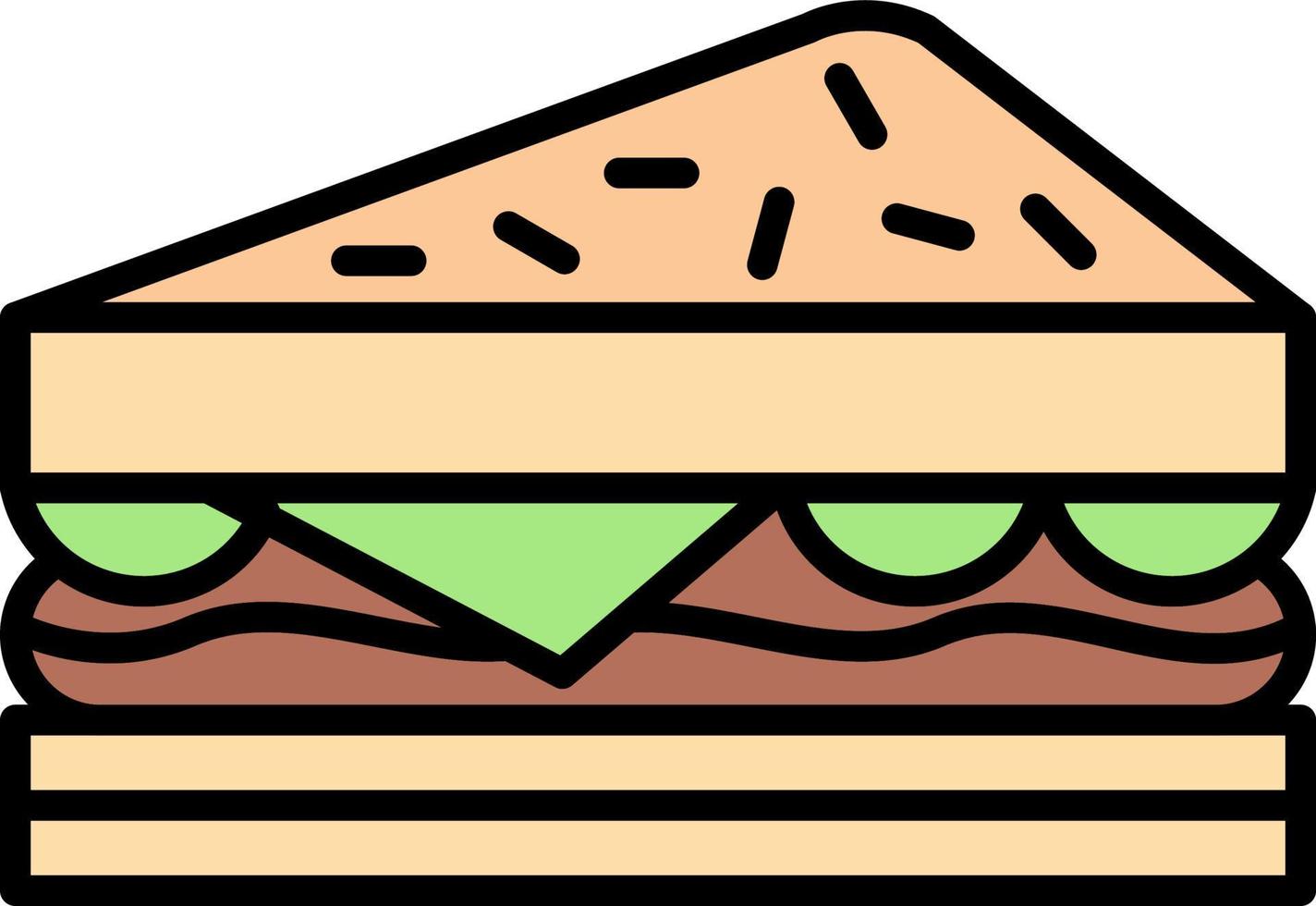 Sandwich kreatives Icon-Design vektor