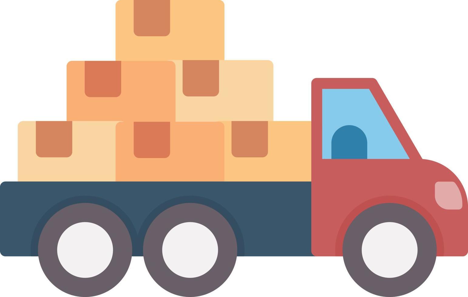 Mover Truck kreatives Icon-Design vektor