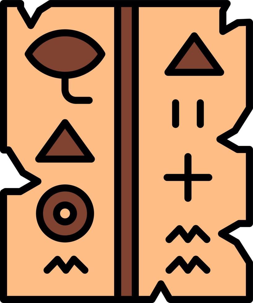 Hieroglyphe kreatives Icon-Design vektor