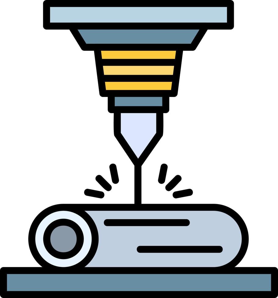 Laserstrahl kreatives Icon-Design vektor