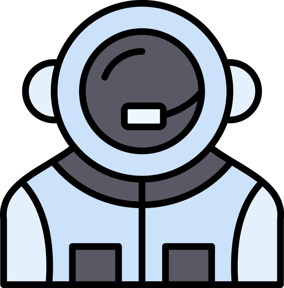 kreatives Icon-Design des Astronauten vektor