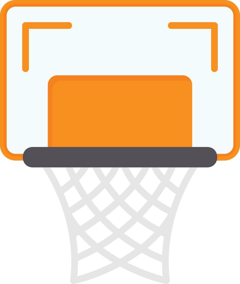 Basketballkorb kreatives Icon-Design vektor