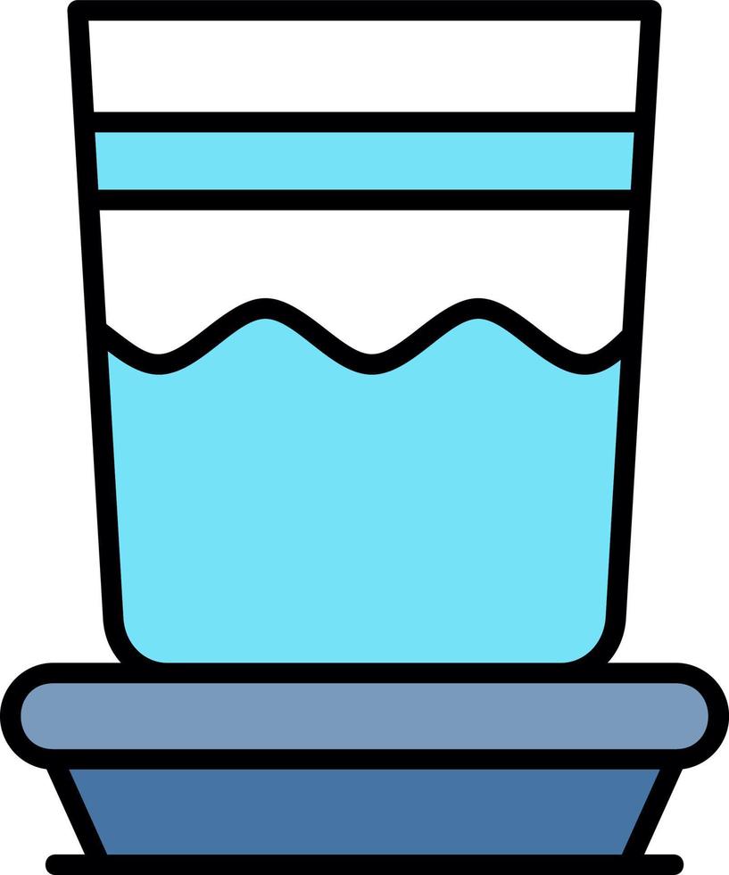 Wasserglas kreatives Icon-Design vektor