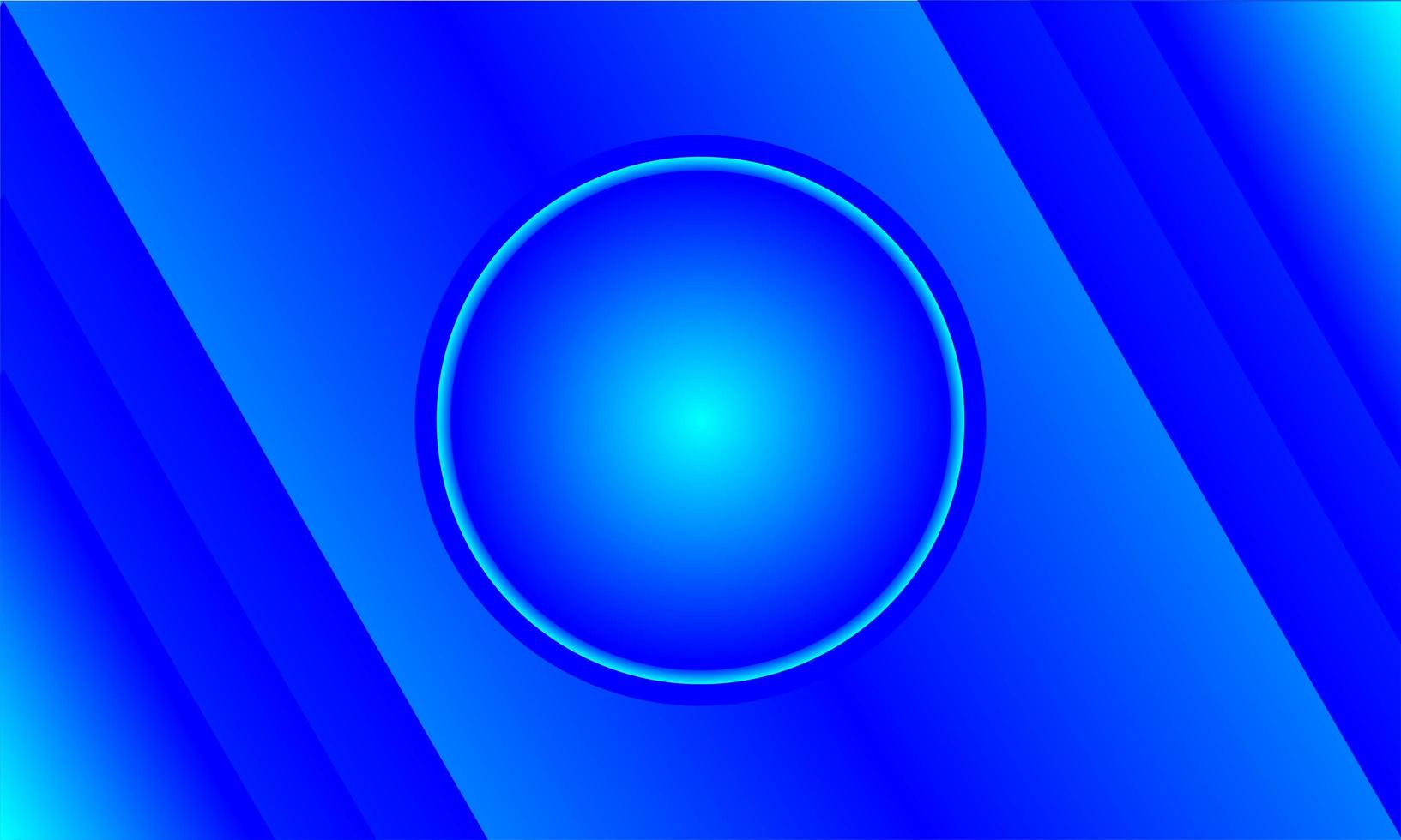 blauer Farbverlauf Kreis und Winkel Design vektor