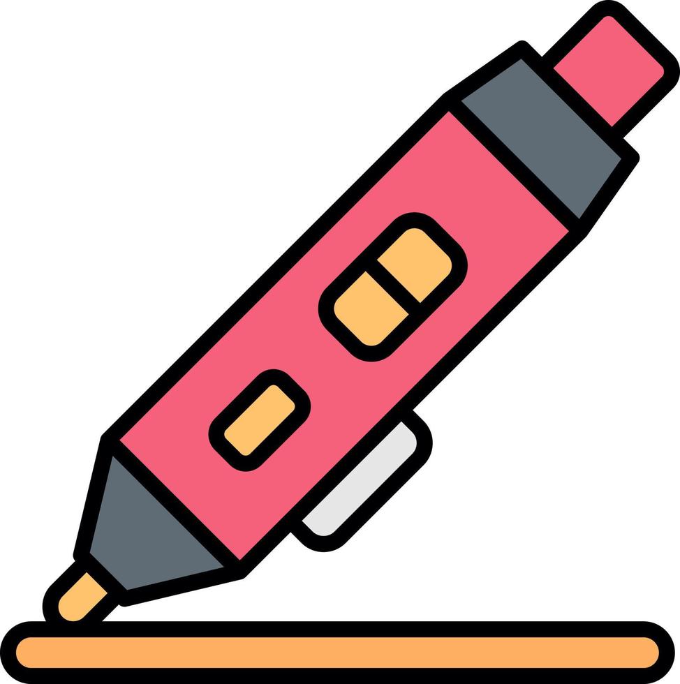 3D-Stift kreatives Icon-Design vektor