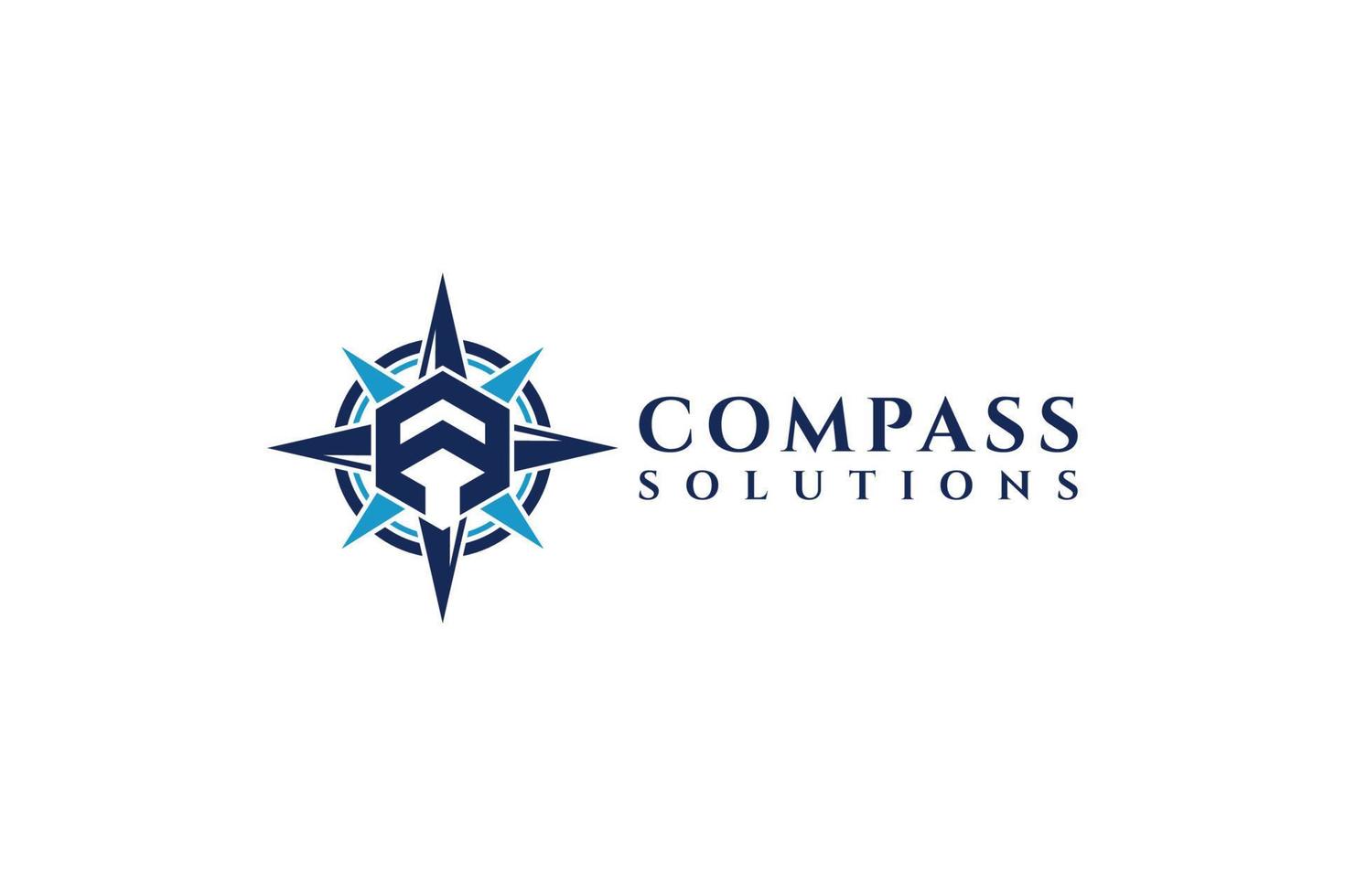 brev en logotyp ikon kompass design mall element. minimalistisk och modern vektor illustration design lämplig för företag och märken