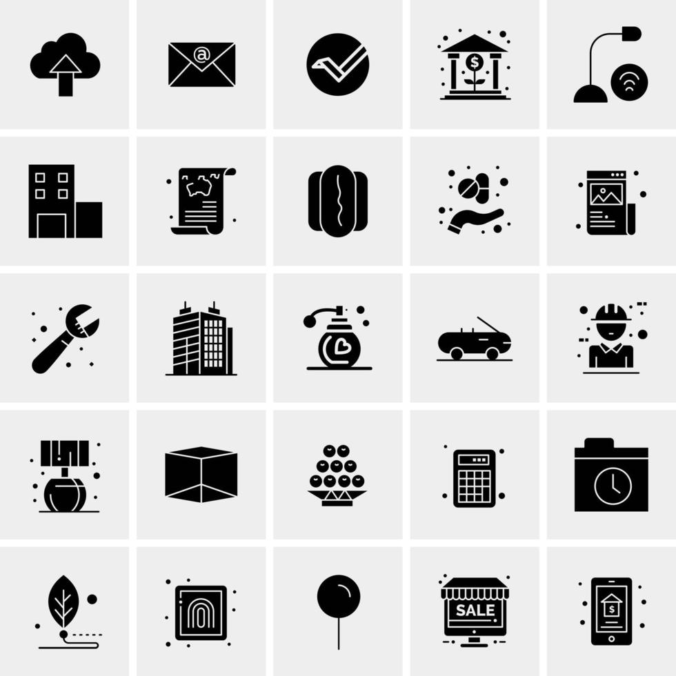 25 universelle Business-Icons Vektor kreative Icon-Illustration zur Verwendung in Web- und Mobilprojekten