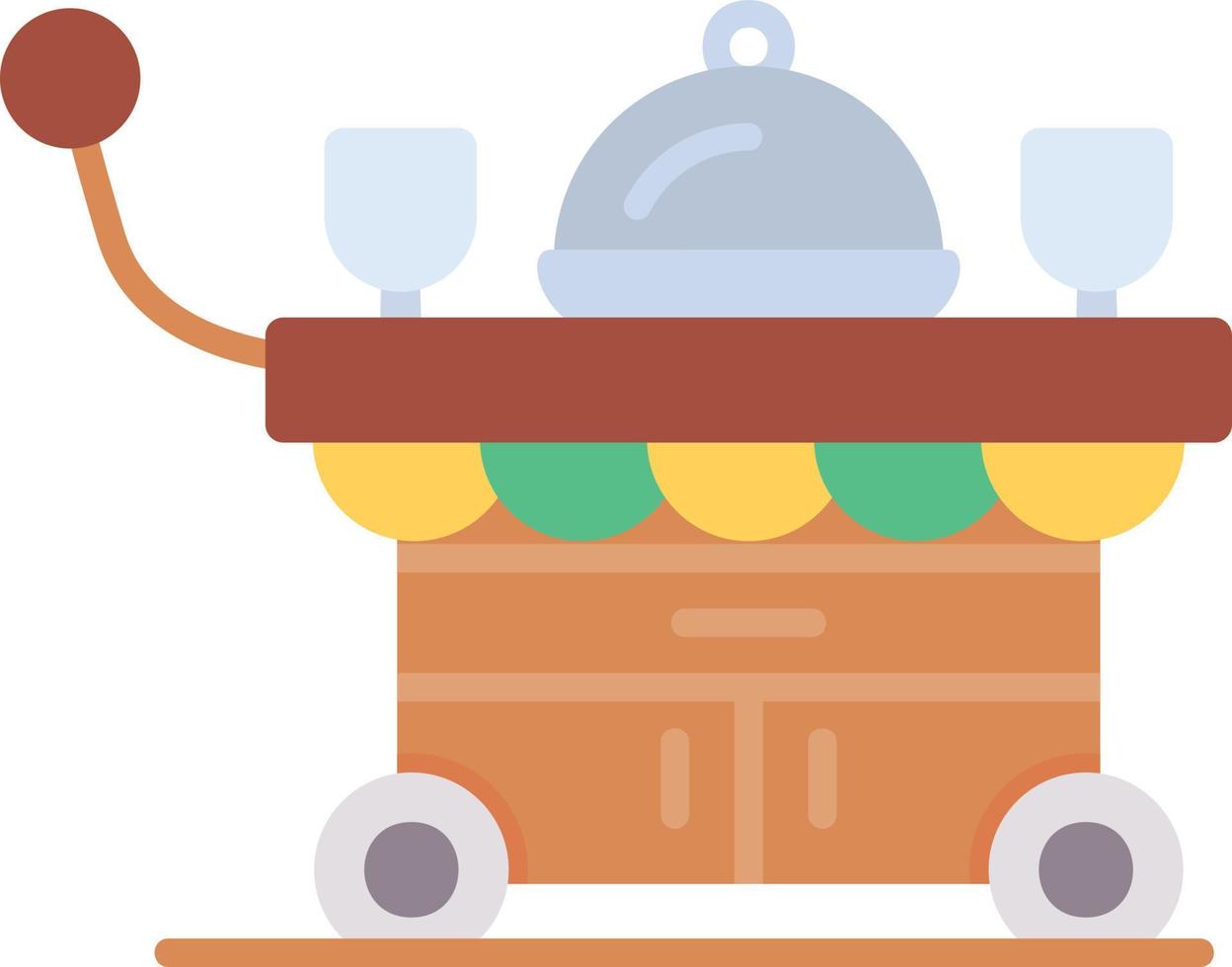 Food Cart kreatives Icon-Design vektor