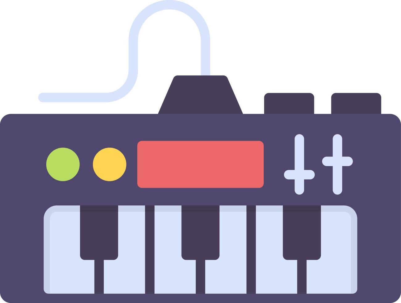 E-Piano kreatives Icon-Design vektor