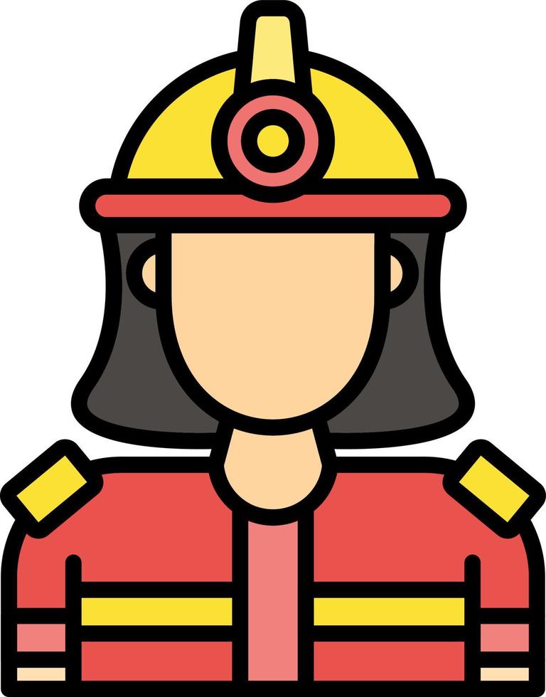 Feuerwehrmann kreatives Icon-Design vektor