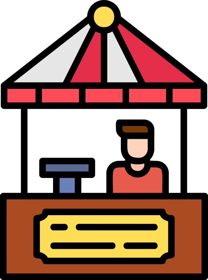 Ticket Office kreatives Icon-Design vektor