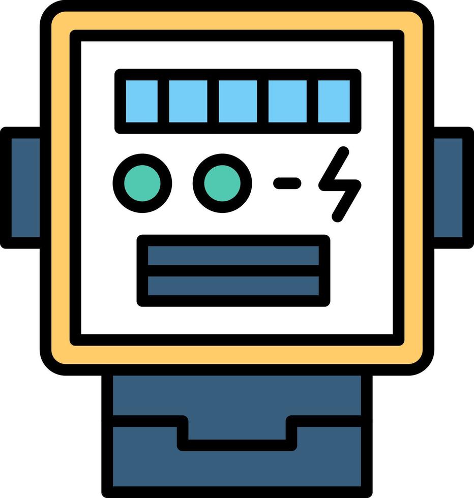 Stromzähler kreatives Icon-Design vektor